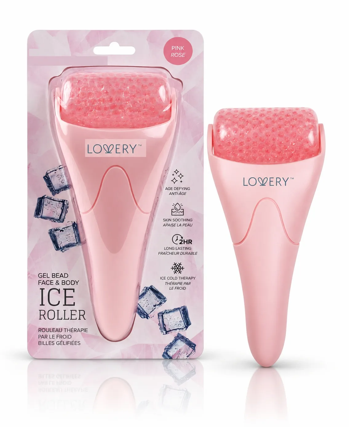 Ice Roller for Face and Body, Gel Bead Facial Roller, Cooling Skincare Tool, Face Roller for Puffiness, Redness and Pore Care by Lovery