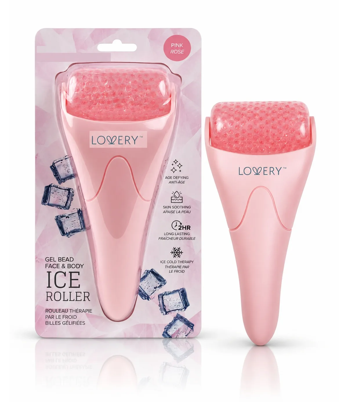 Ice Roller for Face and Body, Gel Bead Facial Roller, Cooling Skincare Tool, Face Roller for Puffiness, Redness and Pore Care by Lovery