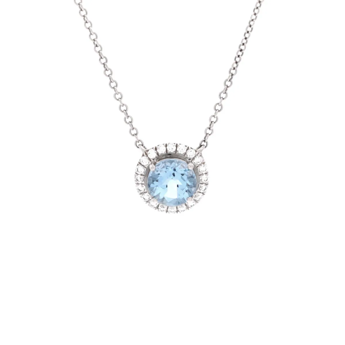Pre-Owned Tiffany & Co Soleste Round Pendant Necklace by Tiffany & Co.