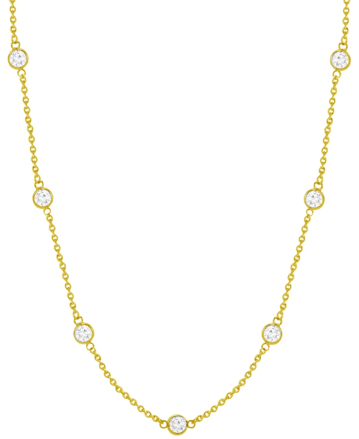 Cubic Zirconia Station 24 Statement Necklace by And Now This