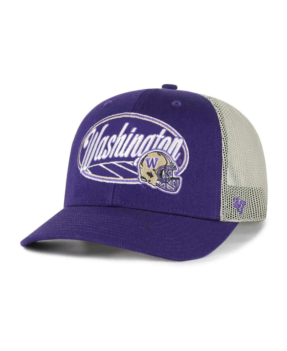 Washington Huskies Enfield Adjustable Mesh Trucker Hat by 47 Brand