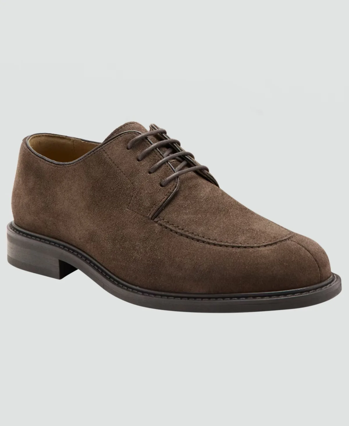 Split Leather Suede Round-Toe Suit Shoes by Mango