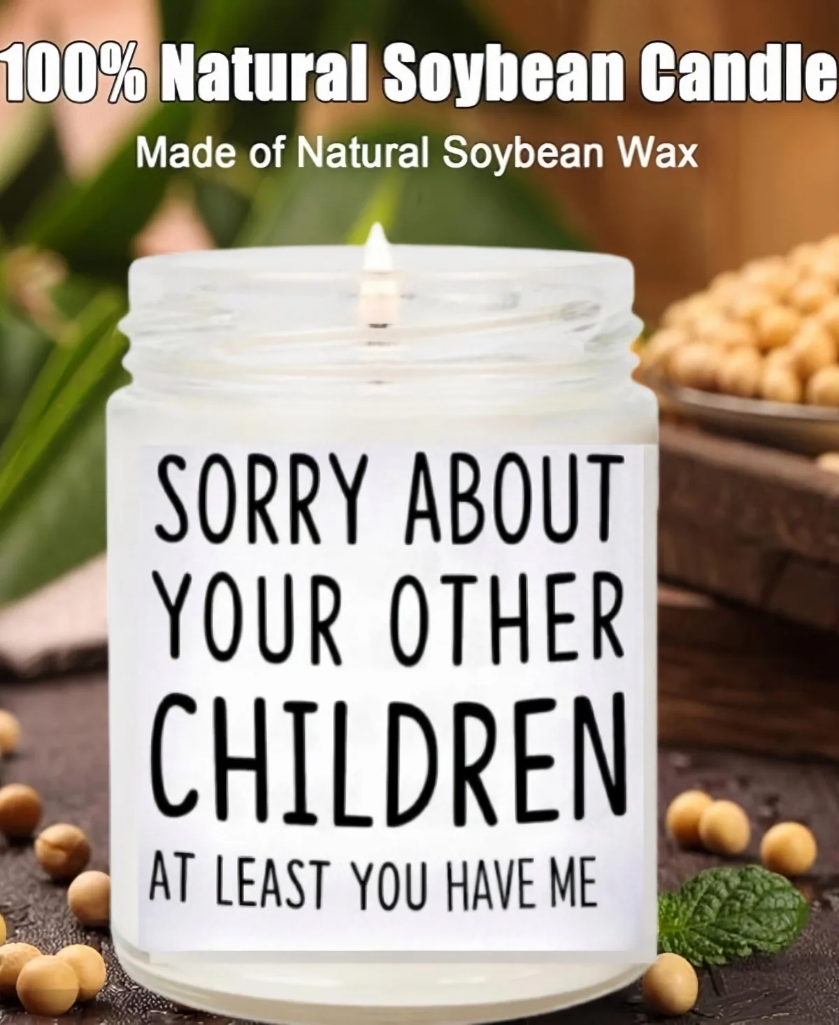 Funny Candle Gifts, 10oz Vanilla Scented Soy Wax by Lovery