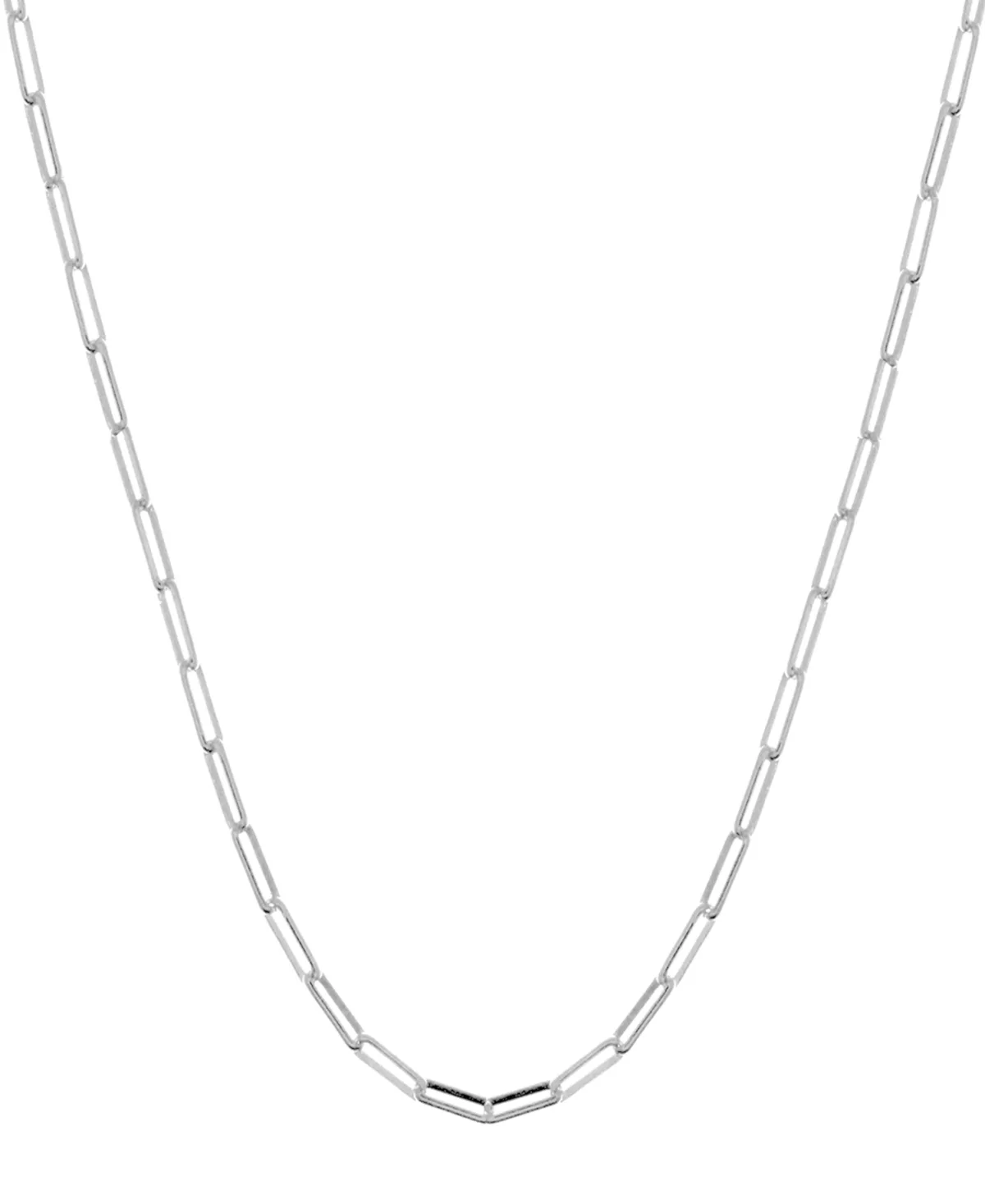 Plate or Gold Plate Oval Open Link 24" Chain by Essentials