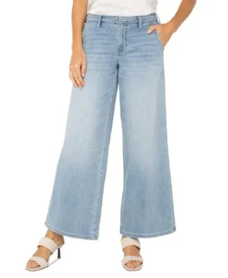 Weekender Mid Rise Wide Leg Jeans by Liverpool Los Angeles