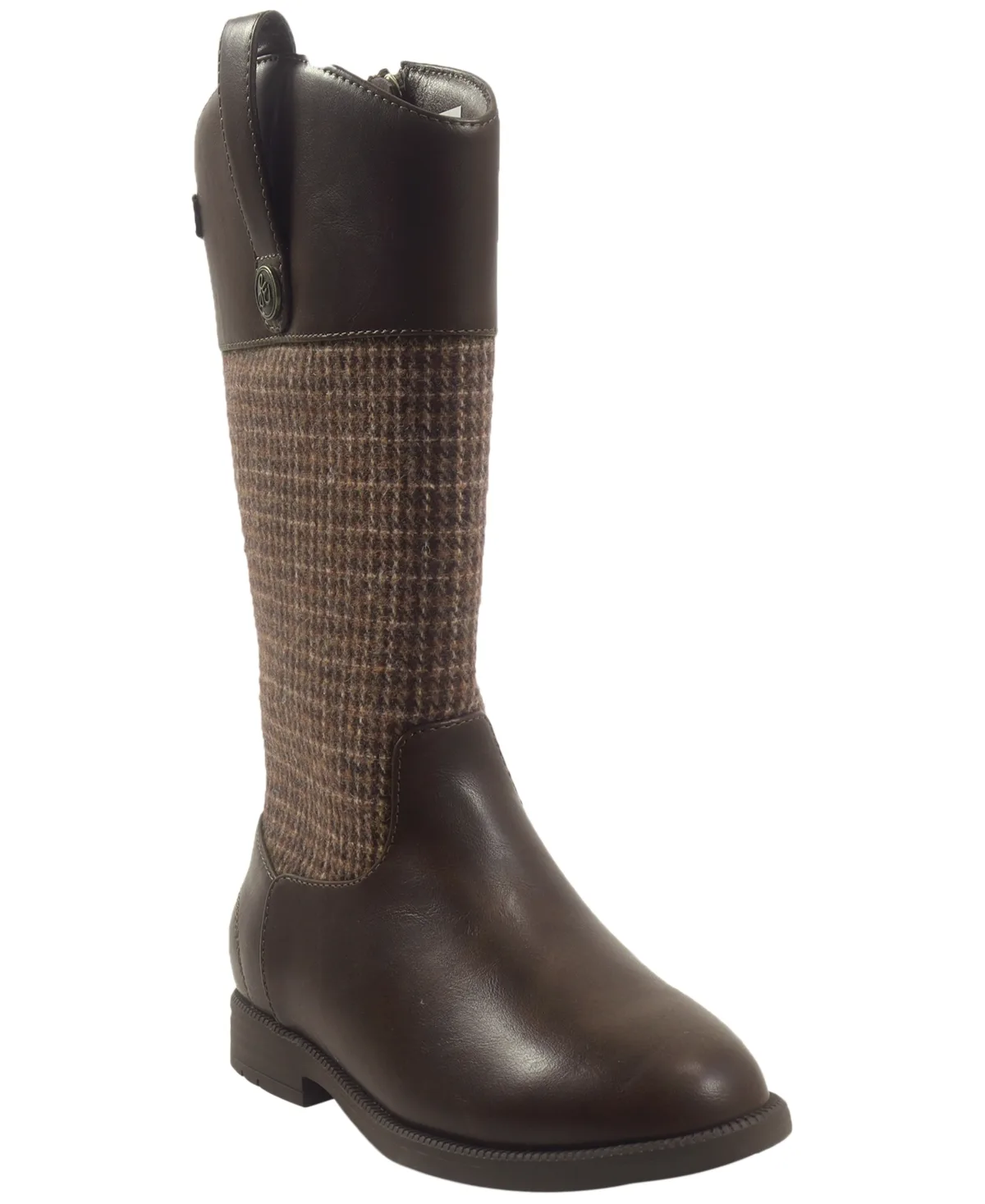 Equesty Hogtooth-Patterned Knee-High Zip Boots by Sam Edelman