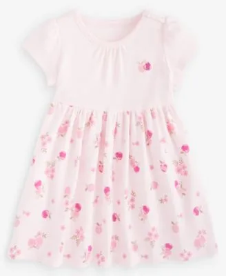 Short Sleeve Apple Print Dress by First Impressions