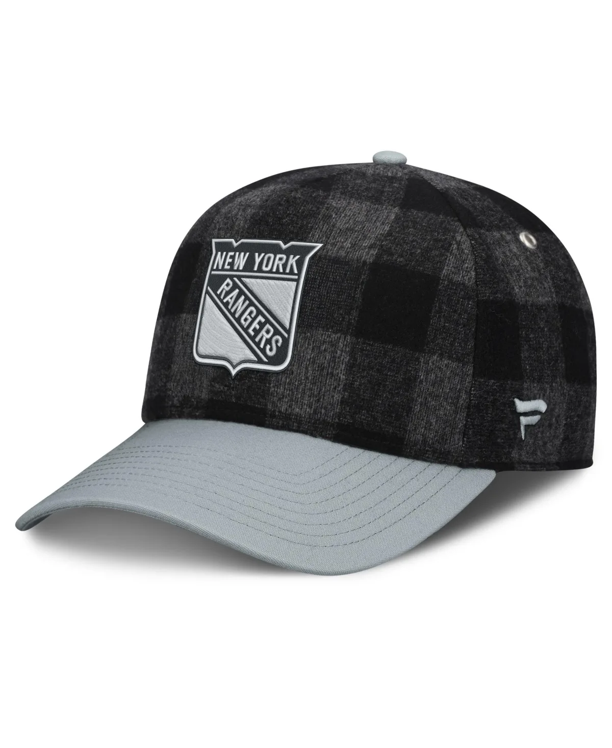 New York Rangers Plaid A-Frame Baseball Cap by Fanatics