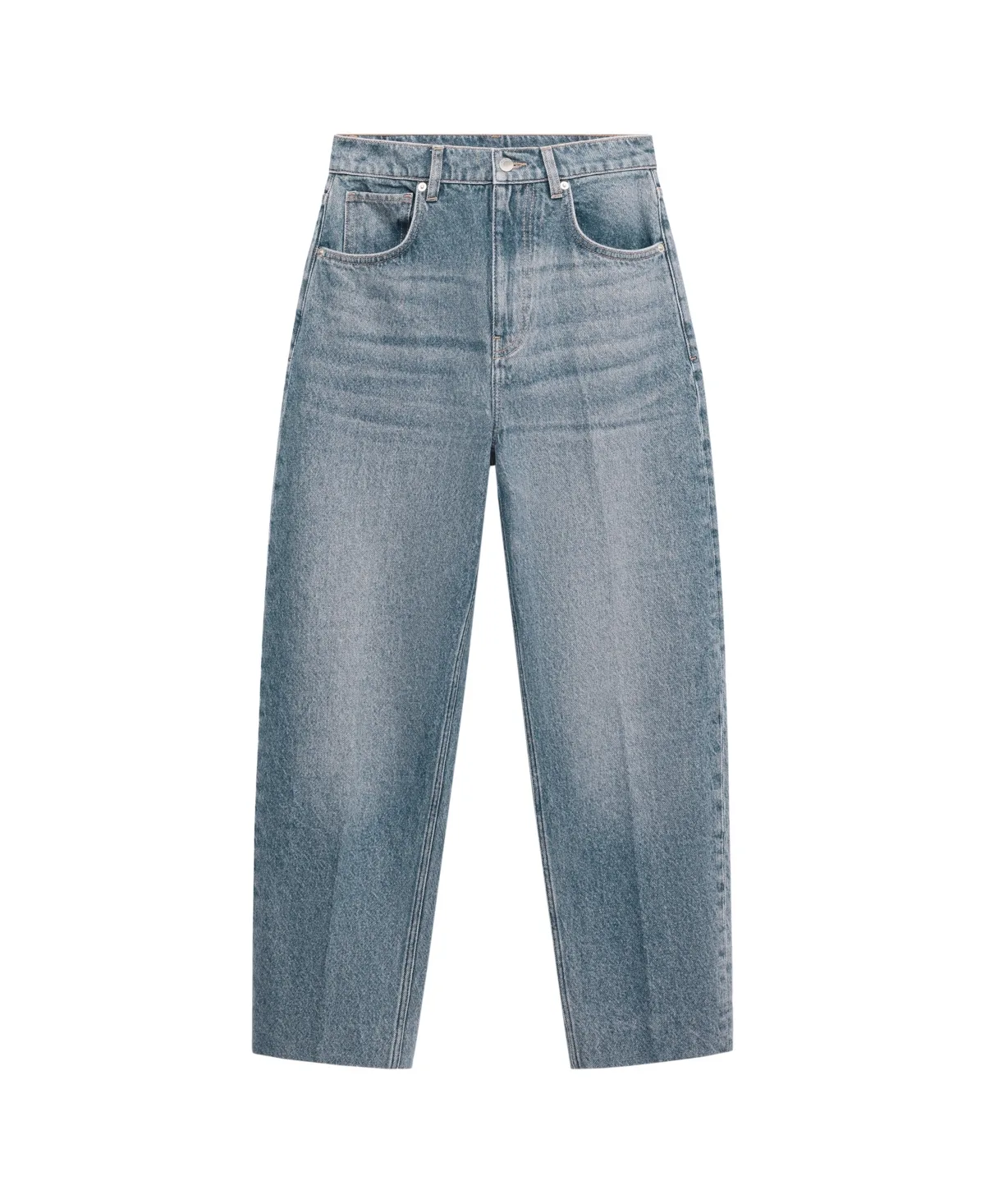 Selection Cropped Balloon-Leg High-Rise Jeans
