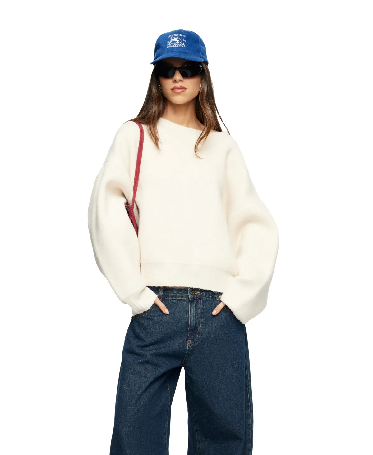 Dolce Knit Crew Neck Oversized Sweater by Lioness