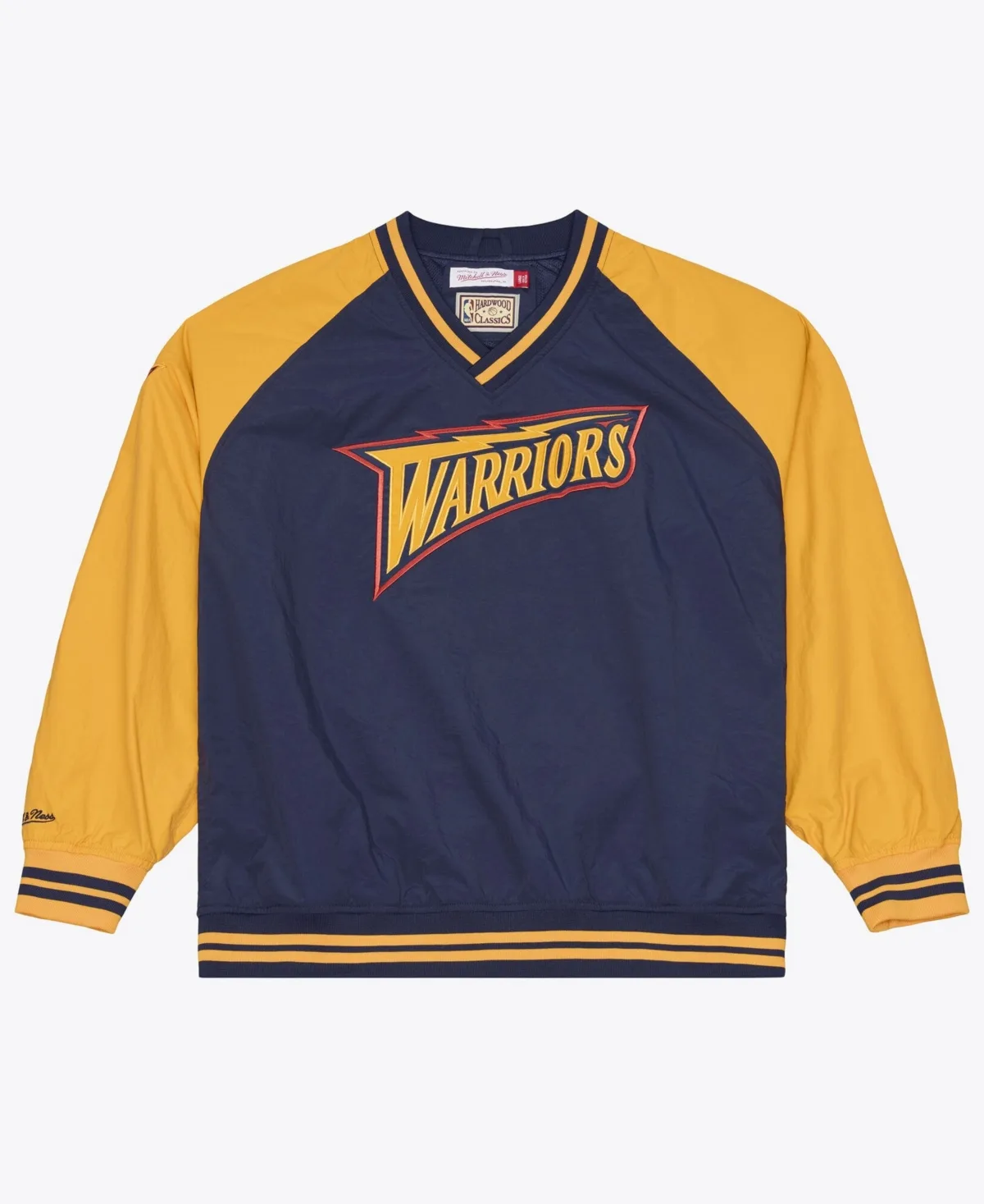 Mitchell & Ness Golden State Warriors Classic V-Neck Pullover Jacket by Mitchell & Ness