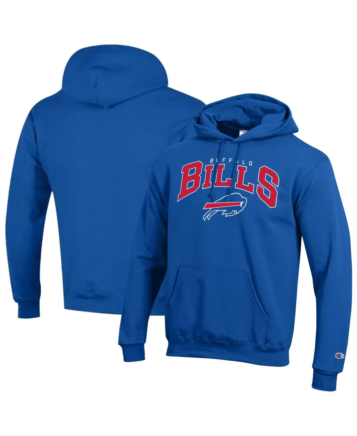Buffalo Bills Powerblend Arch Over Logo Classic Fit Midweight Hoodie