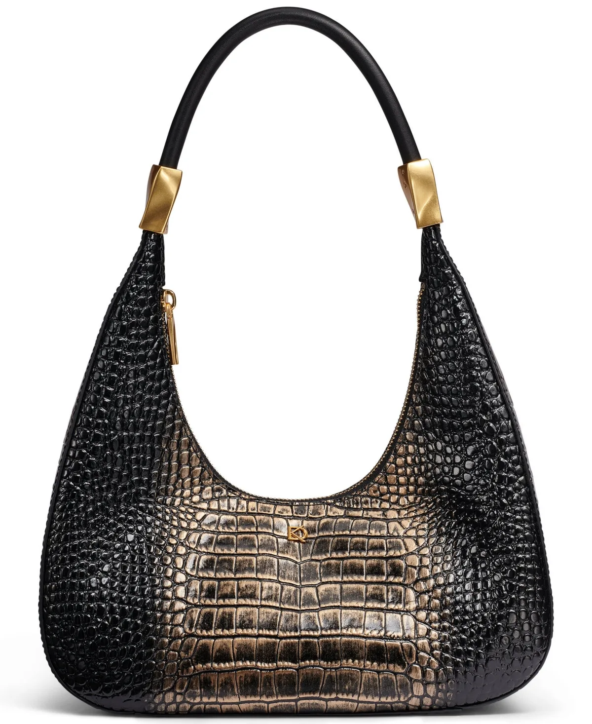 Quogue Small Leather Shoulder Handbag by Donna Karan New York
