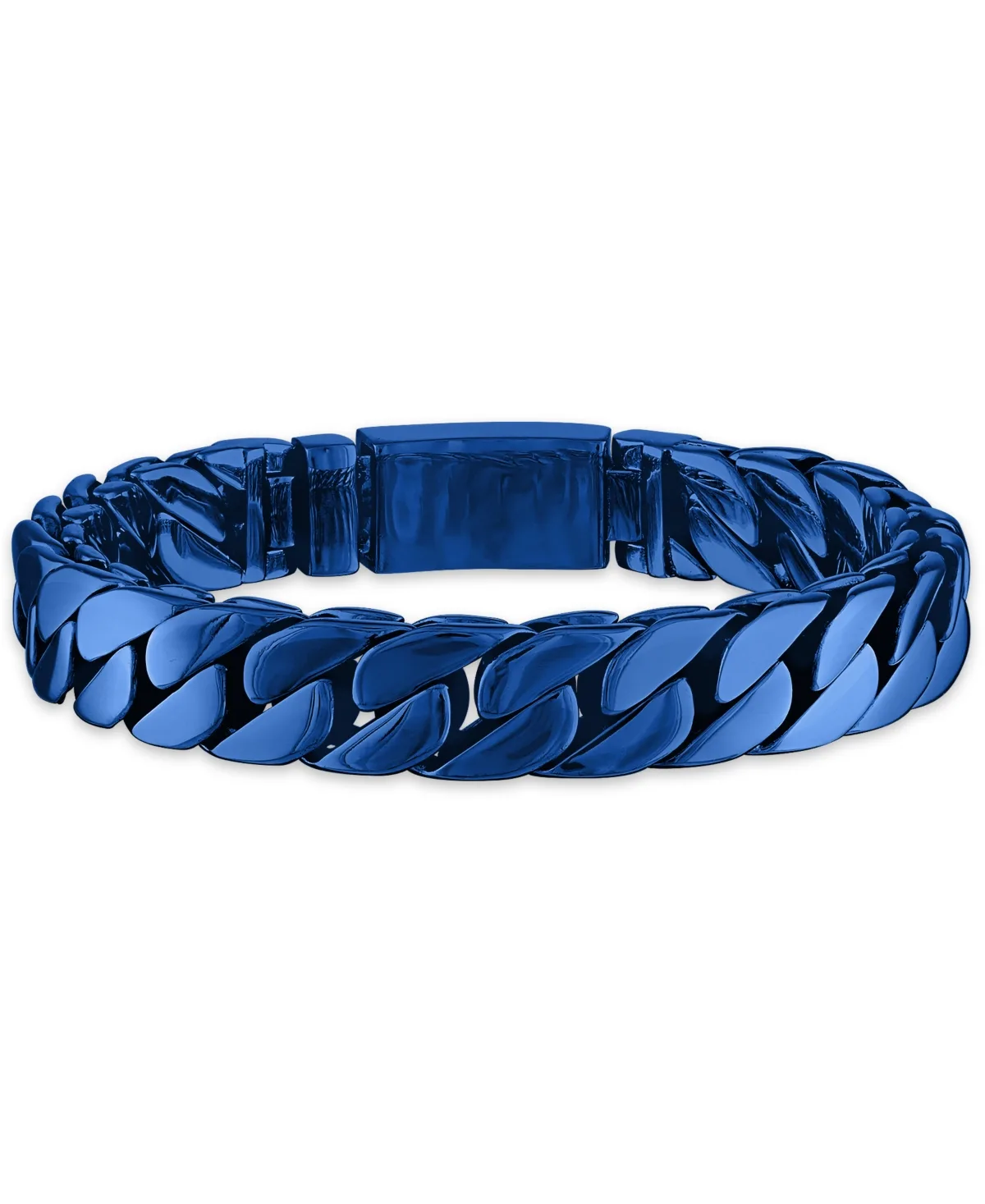 11mm Double-Layer Curb Chain Bracelet in Stainless Steel by Esquire Mens Jewelry