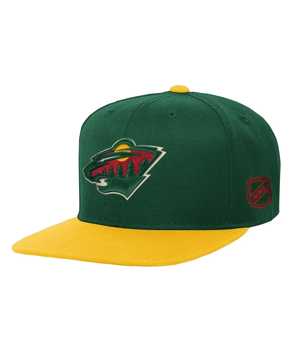 Minnesota Wild Legendary Snapback Flat Bill Baseball Cap by Mitchell & Ness