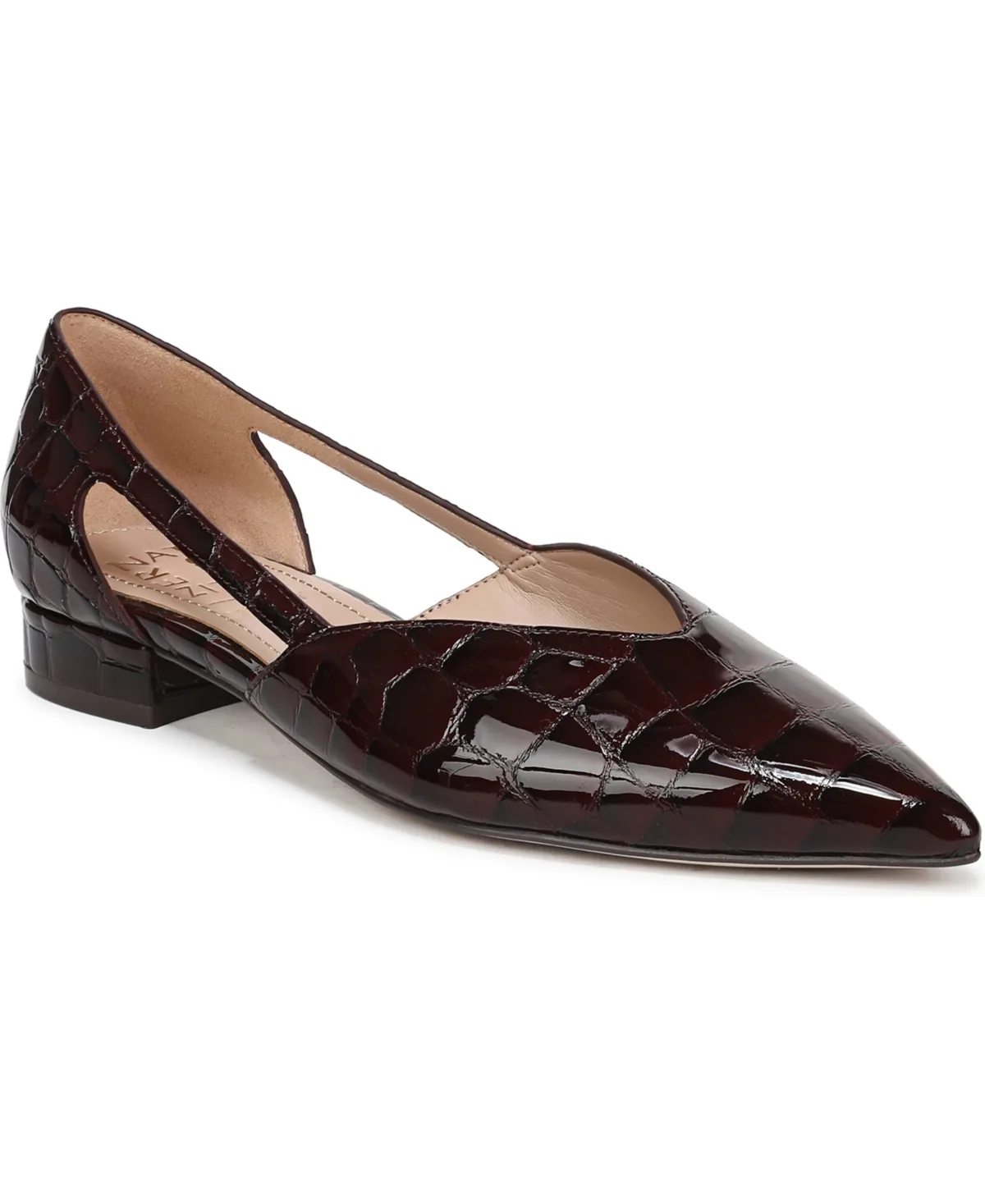 27 Edit Sydney Pointed Toe Low-Heel Leather Flats by Naturalizer