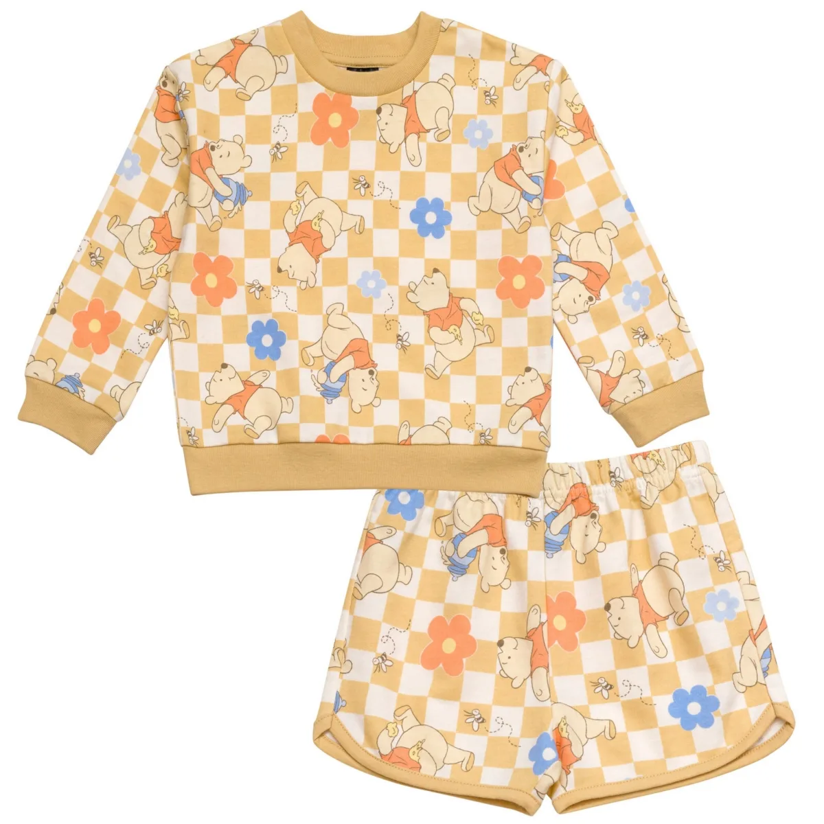French Terry Pullover Sweatshirt and Shorts Outfit Set by Winnie the Pooh