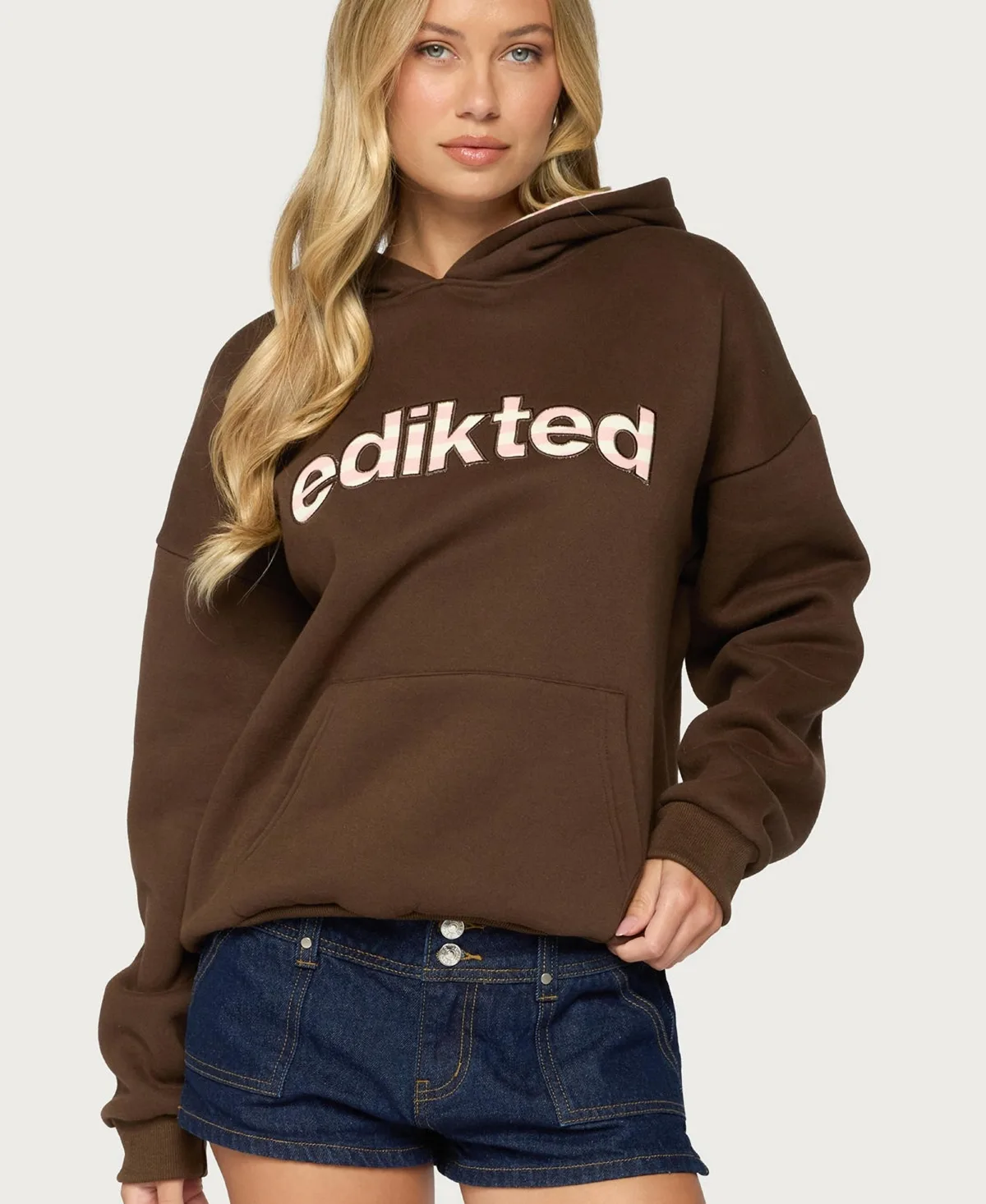 Stripey Hoodie by Edikted