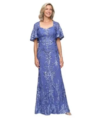 Embroidered Sweetheart Ball Gown by Alex Evenings