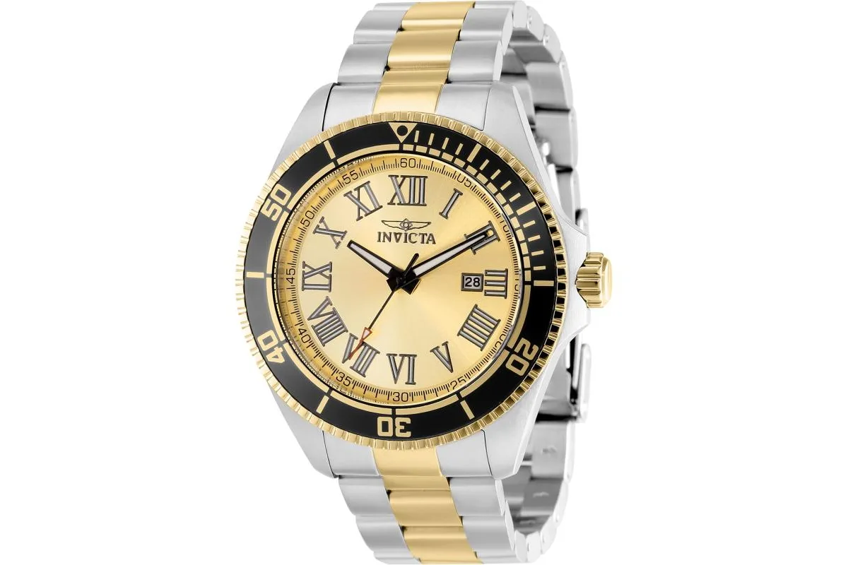 15000 Pro Diver Quartz 3 Hand Champagne Dial Watch