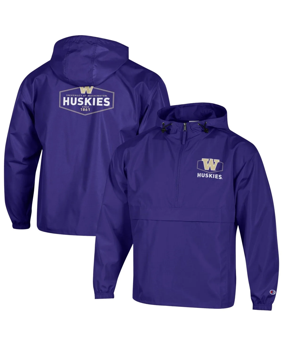 Washington Huskies Delay Packable Half-Zip Jacket