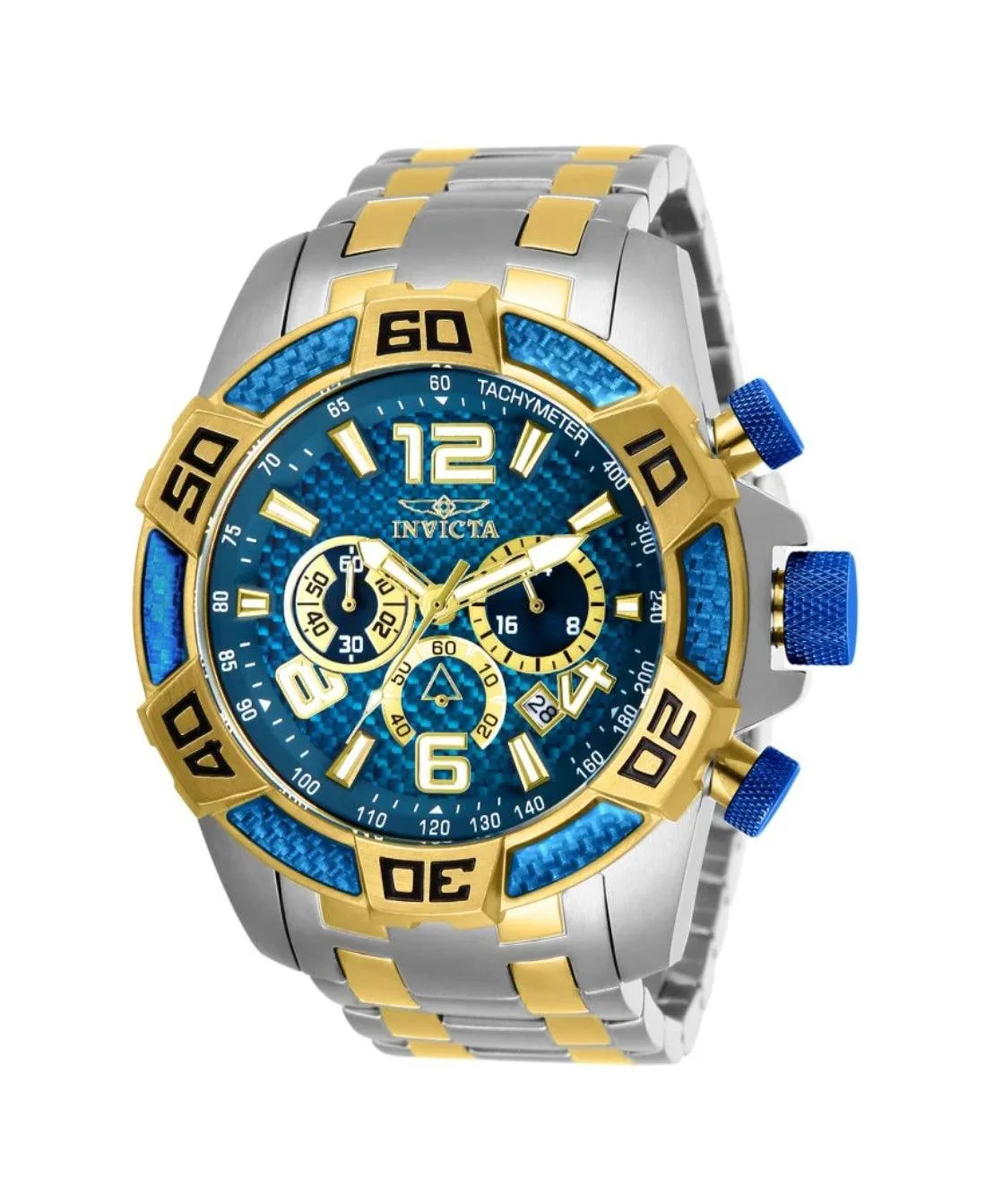 Quartz Pro Diver Chronograph Water-Resistant Stainless Steel Watch, 50mm by Invicta