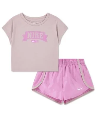 Lace It Up Crewneck T-Shirt Shorts 2 Piece Set by Nike