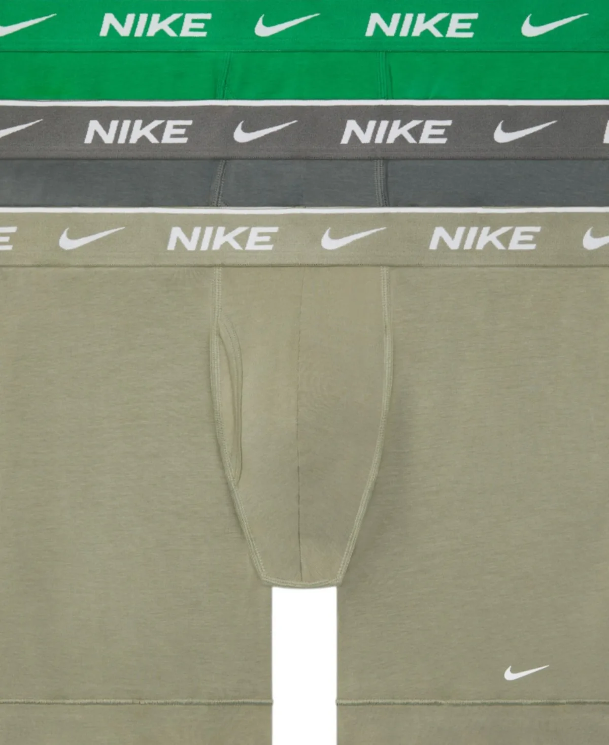 Dri-Fit Essential Cotton Stretch Boxer Briefs, 3-Pack by Nike