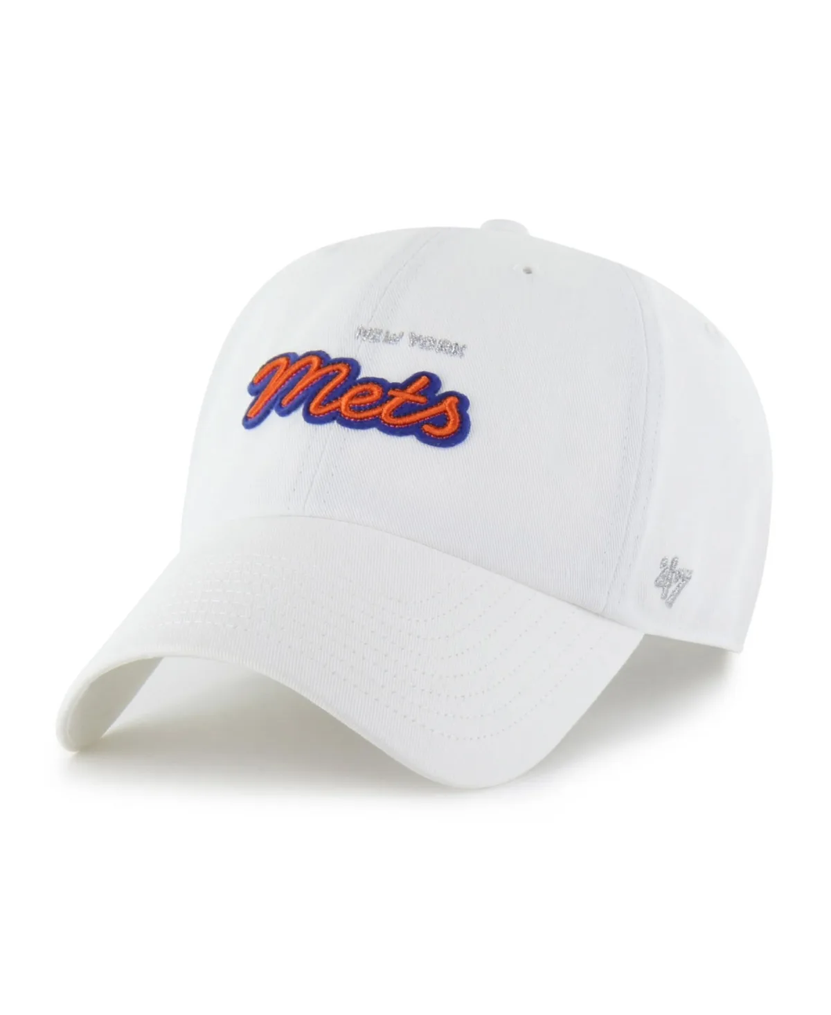 New York Mets Trendy Script Adjustable Baseball Cap by 47 Brand