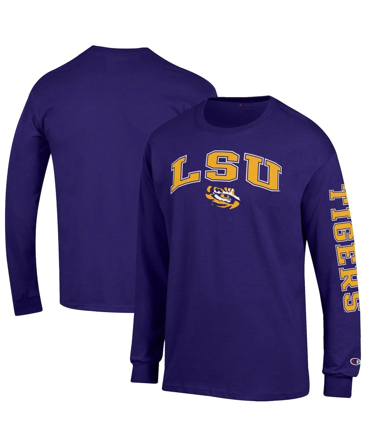 Lsu Tigers Arch Over Logo 2-Hit Long Sleeve T-Shirt