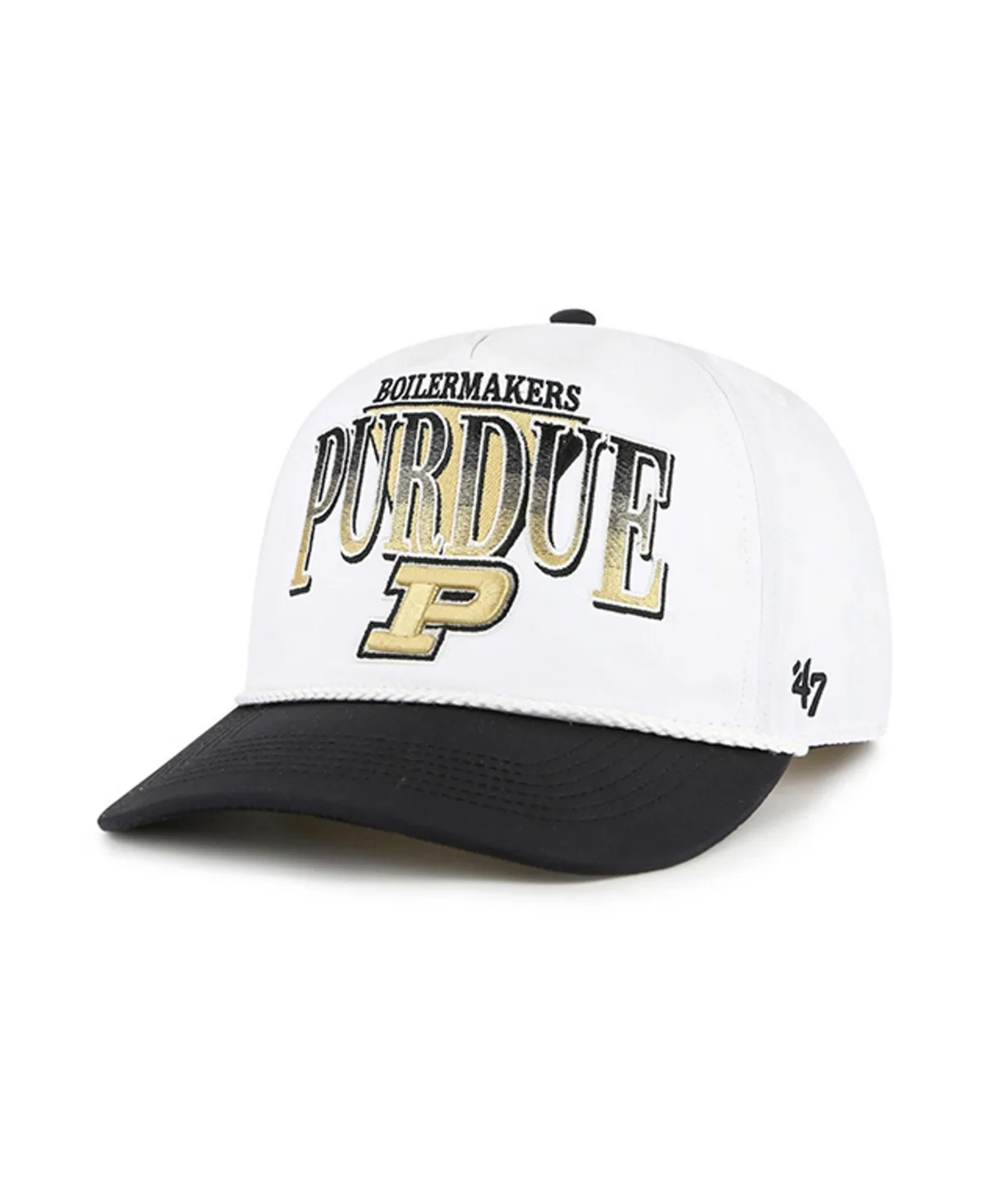 Purdue Boilermakers Retro Rope Detail Adjustable Hat by 47 Brand