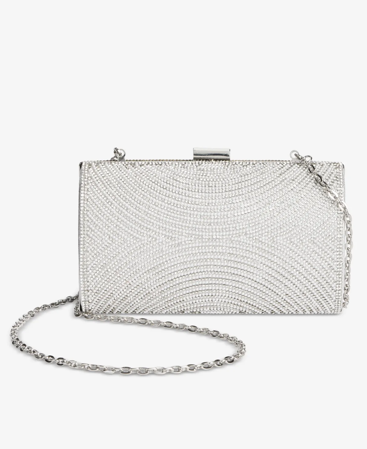 Ranndi Imitation Pearl Embellished Evening Clutch Handbag