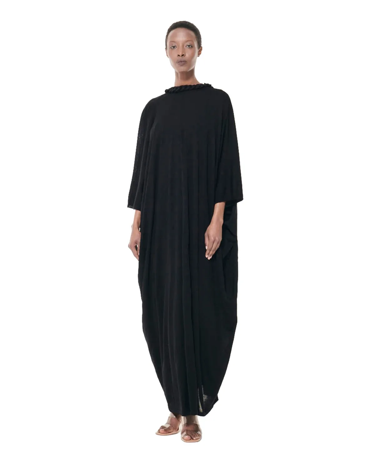 Stretch-Knit Covered Chain Detail Kaftan by Leem