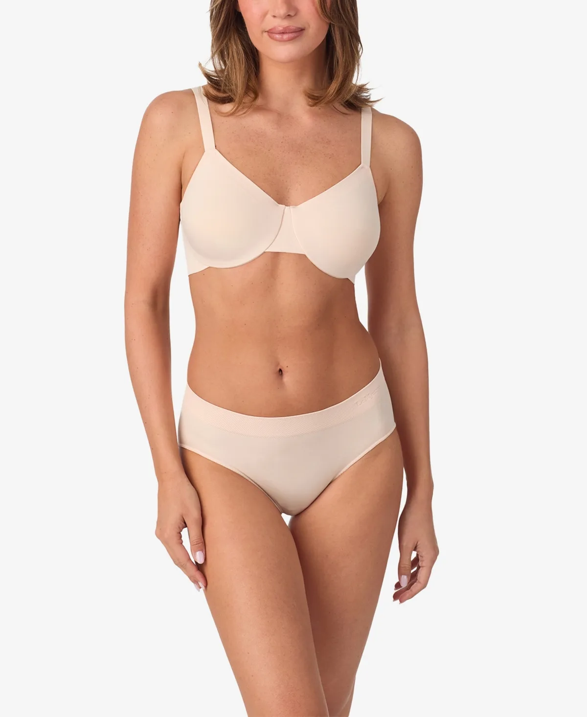 Seamless Comfort Full-Coverage Adjustable-Straps Bra by Le Mystère