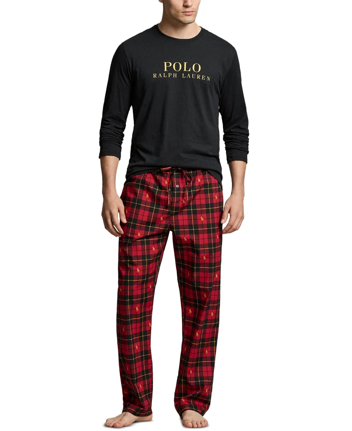 Long-Sleeve Plaid Top and Pants, 2-Piece Set by Polo Ralph Lauren