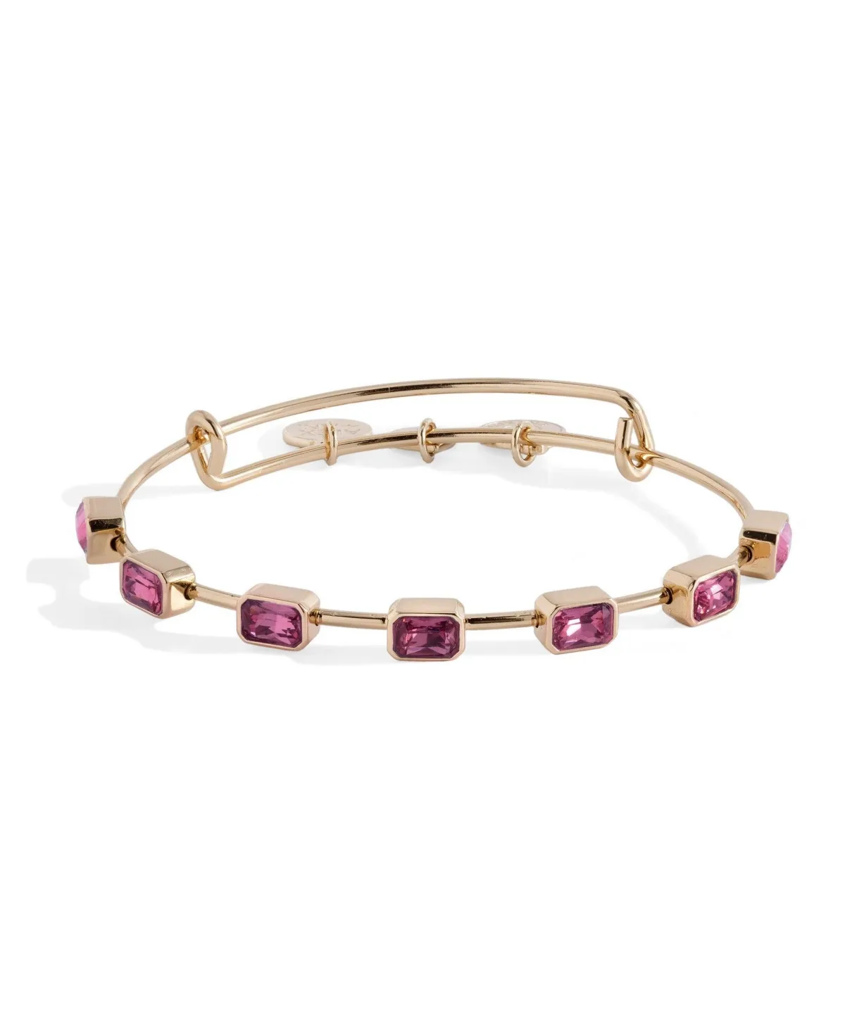 October Birthstone Emerald Cut Bangle