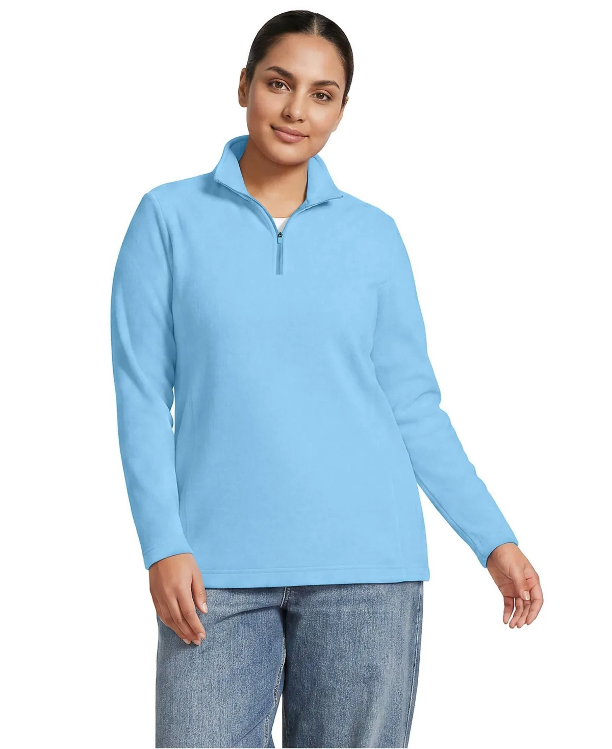 Anyweather Fleece Quarter Zip Pullover by Lands' End