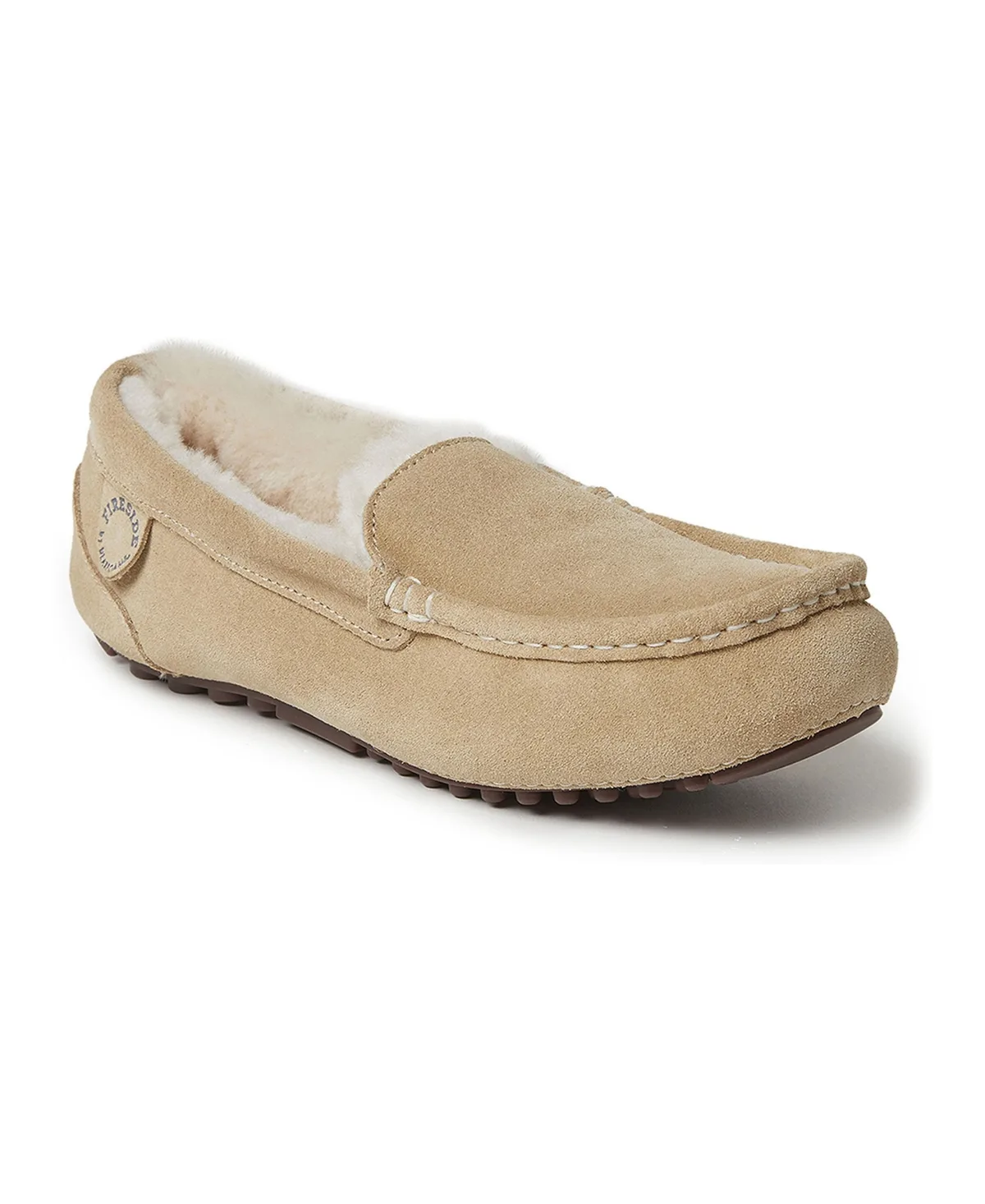 Fireside by Dearfoams Mel Genuine Shearling Moccasin Slipper