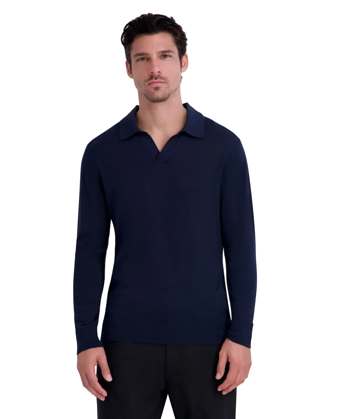 Fine Gauge Blend Johnny Collar Sweater