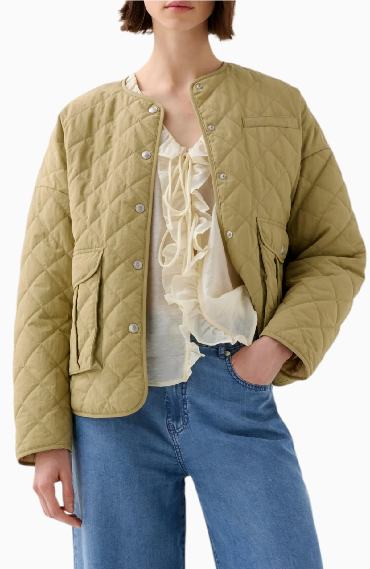 Quilted Washed Ny Jacket by Scalpers