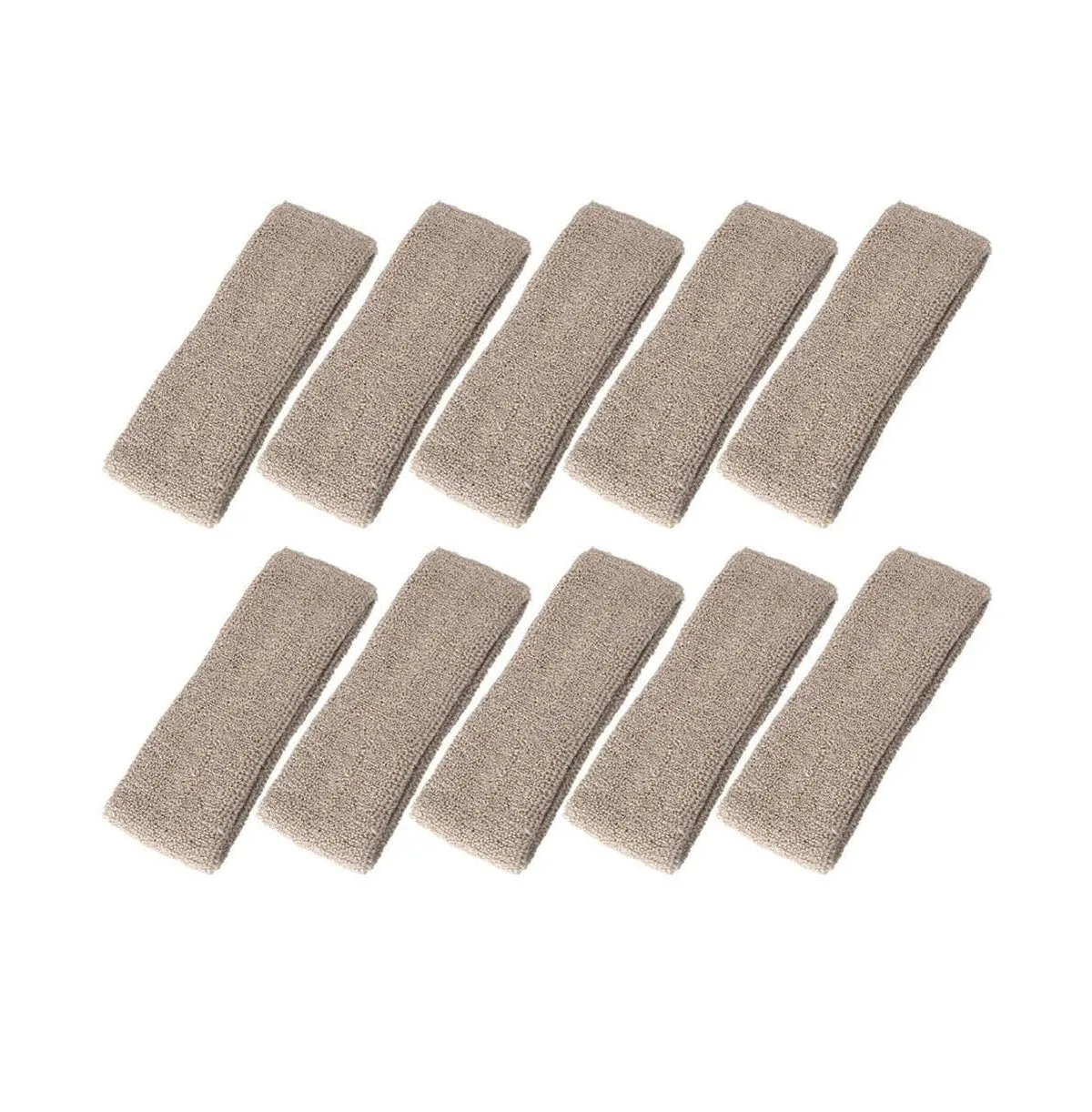 10 Pack Cotton Sports Headbands Sweat Absorbent for Workout Gym Outdoor Activities by Furlihong