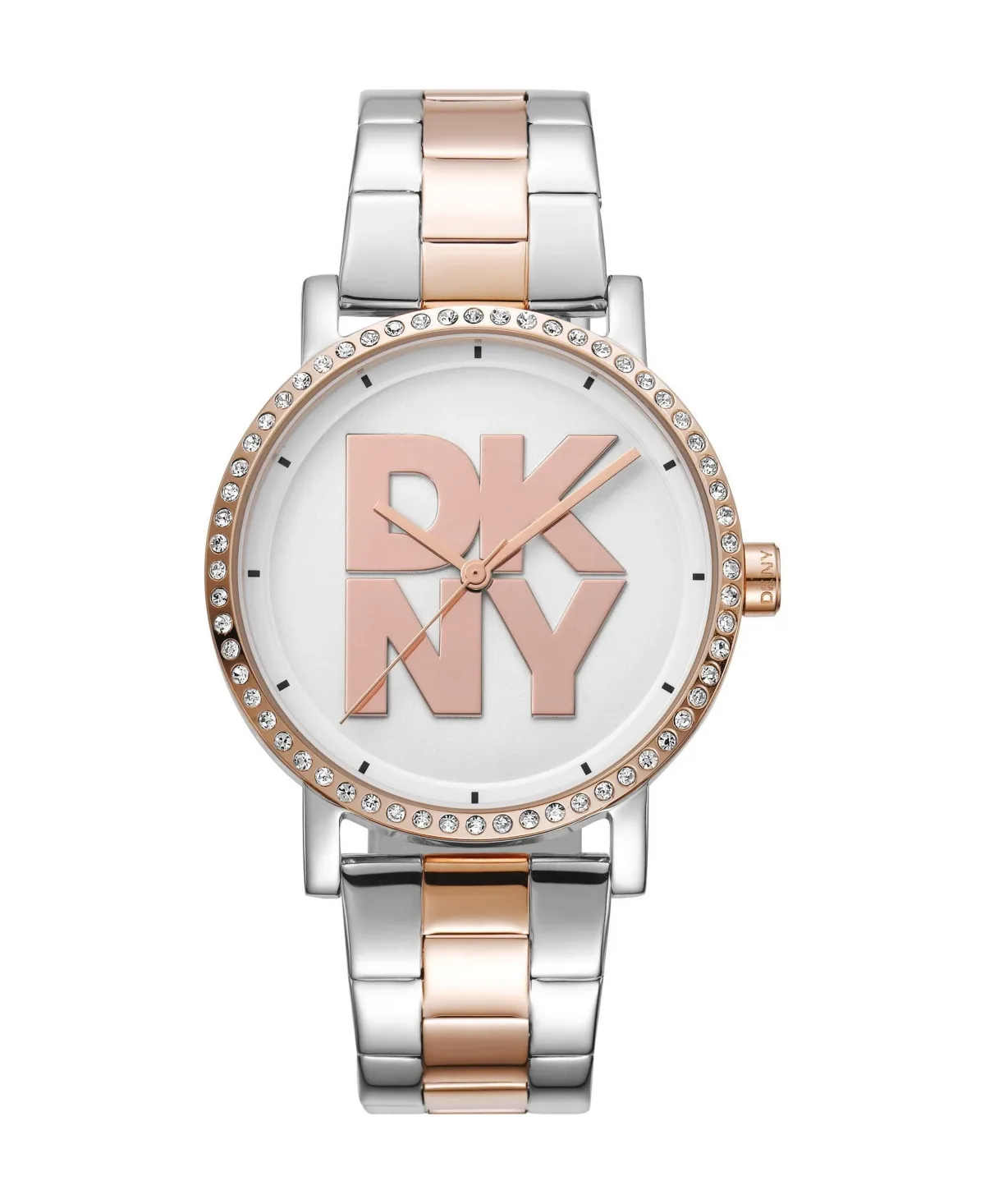 Soho Logo Quartz Two-Tone Water-Resistant Stainless Steel Bracelet Watch, 36mm by DKNY
