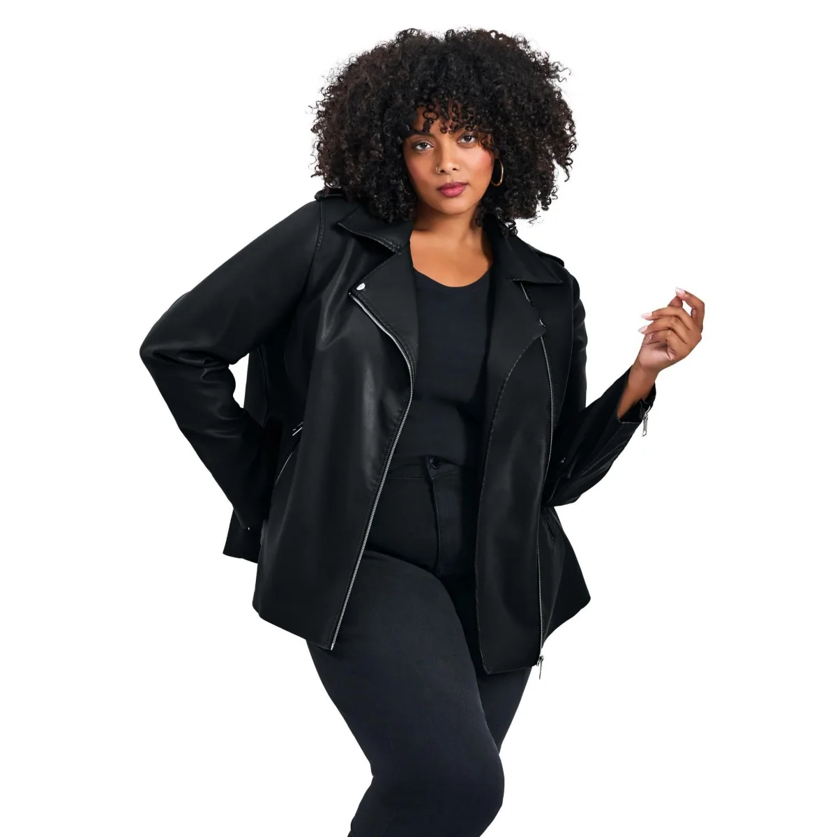 Jane Leather Jacket by Avenue