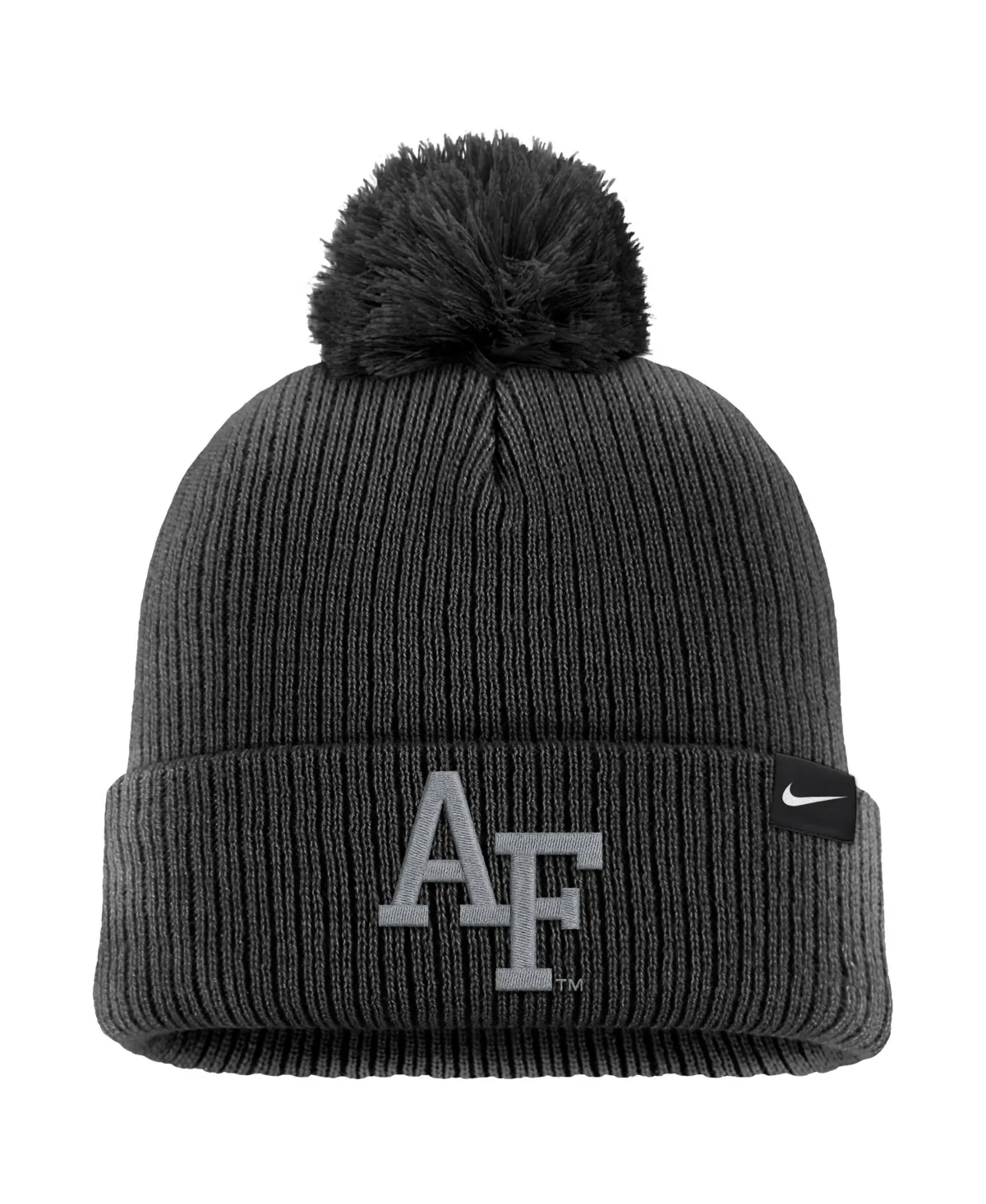 Nike Air Force Falcons Rivalry Collection Peak Knit Cuffed Hat with Pom by Nike