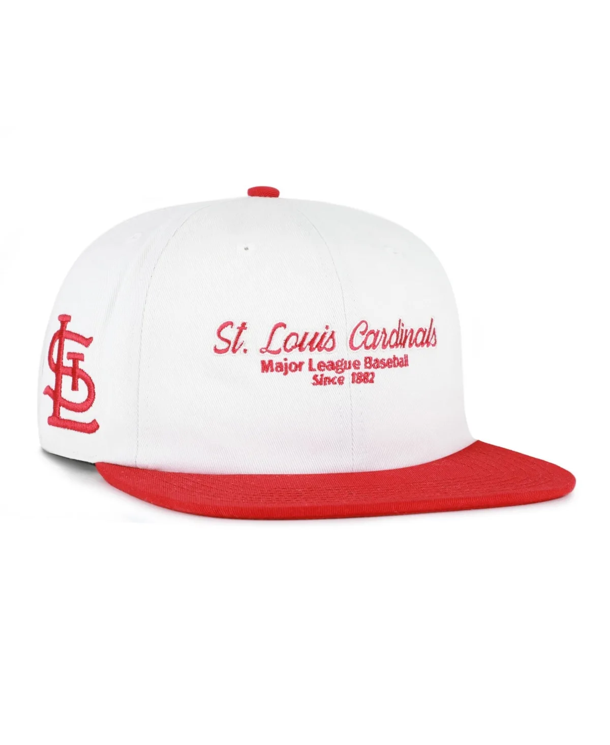 St. Louis Cardinals Embroidered High-Crown Script Stack Captain Snapback
