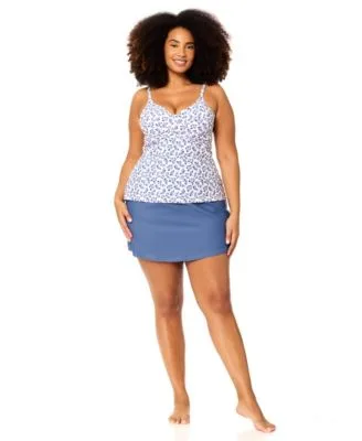 Underwire Aries Tankini Top Skirt by Raisins Curve