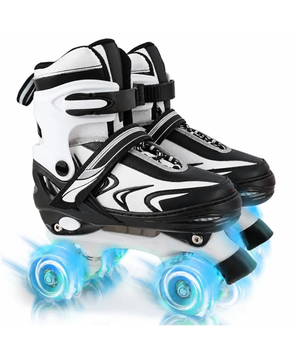 Adjustable Light Up Wheels Roller Skates 4 Sizes by Magicorange