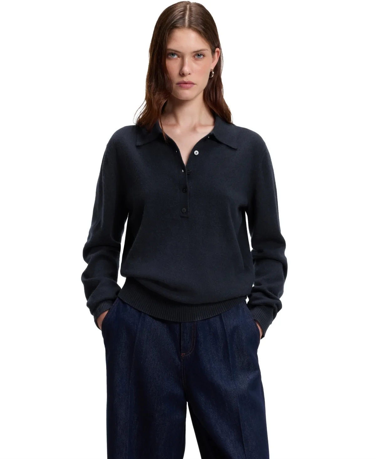 Cashmere Polo Sweater by Hugo Boss