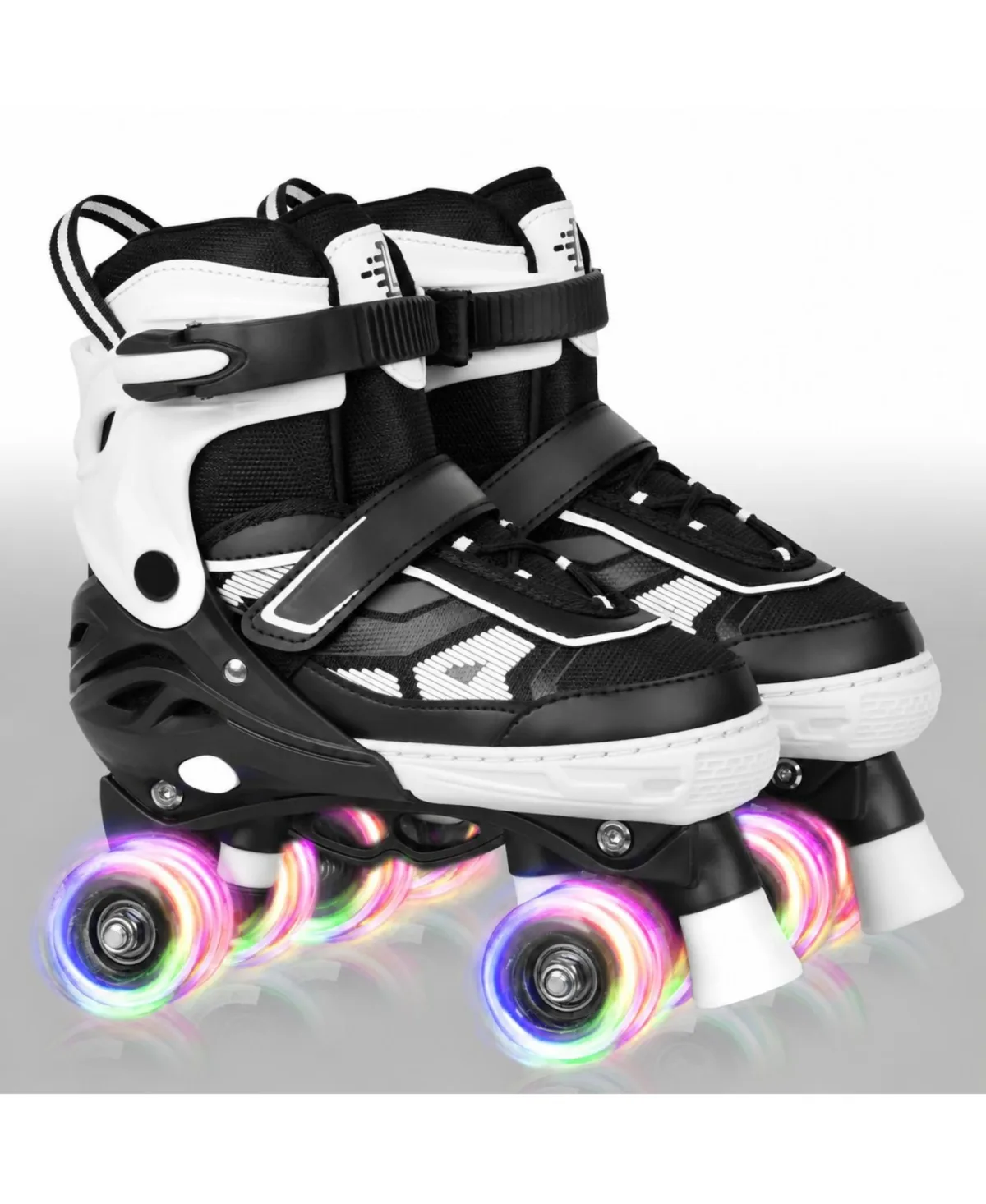 Adjustable Quad Roller Skates Light Up Wheels for Indoor Outdoor Sports Beginners by Magicorange