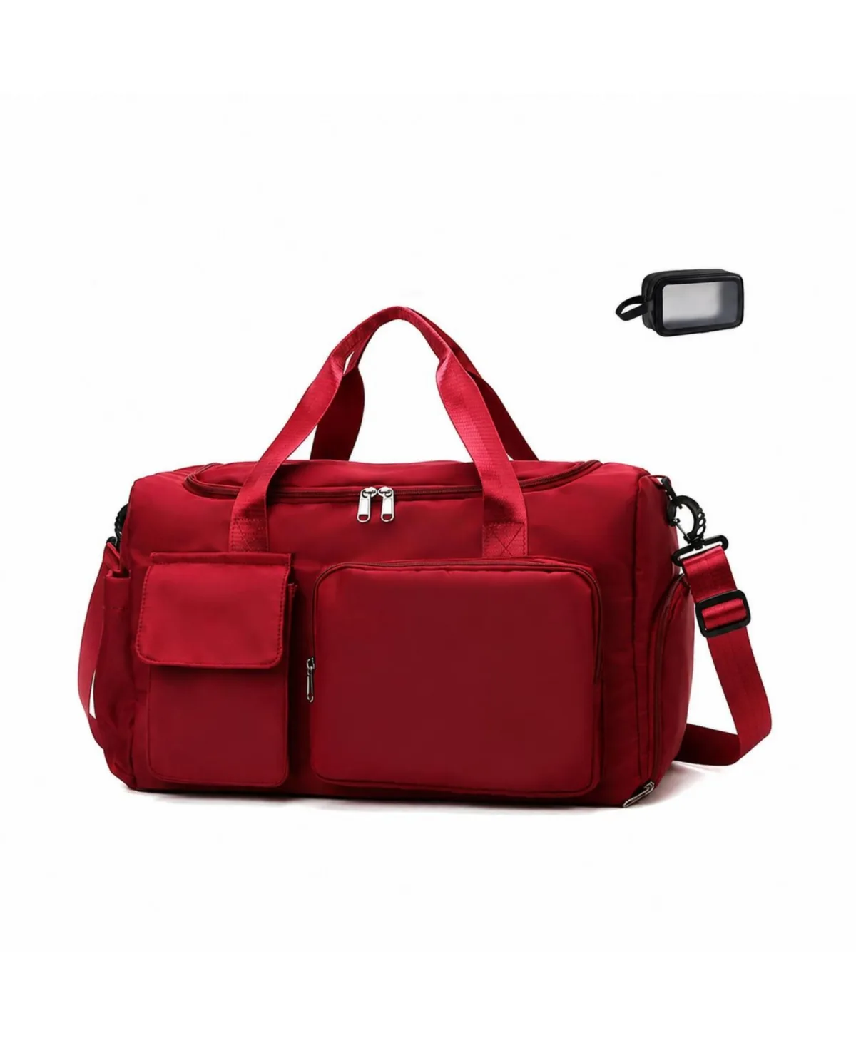 Weekender Travel Carry on Duffle with Toiletry Bag Adjustable Strap Dry Wet Separate Multi Purpose by Peneyon